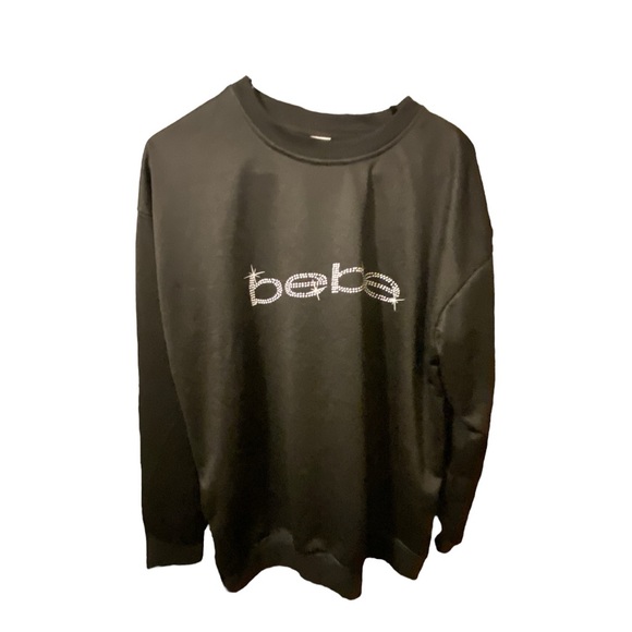 Bebe Women's Black Logo Crewneck Sweater - Picture 2 of 6